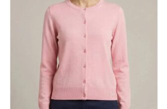 Crew Clothing Pink Crew Neck Cardigan – Sizes 8 to 18