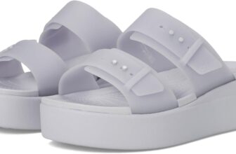 Crocs Unisex Brooklyn Bucklefrostedlowwedge Sandal