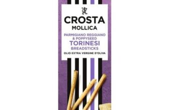 Crosta & Mollica Parmesan & Poppy Seed Torinesi Breadsticks 120g