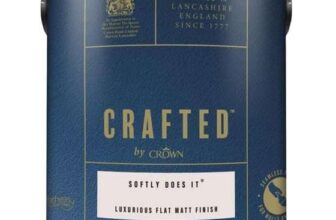 Crown Crafted Luxurious Flat Matt Paint 2.5L – Various Colours