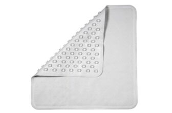Croydex Rubagrip Square Shower Mat, Suction Cups, Non-Slip