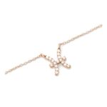 Crystal Zodiac Chain Necklace Rose Gold