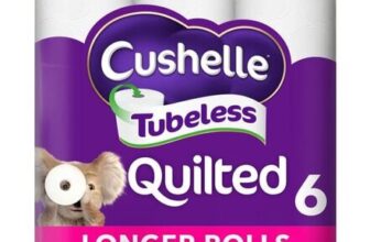 Cushelle Quilted Tubeless Toilet Tissue 6 Rolls