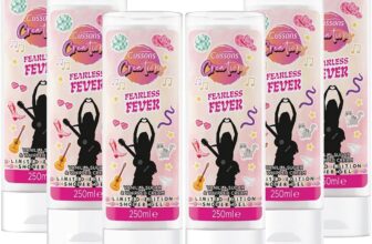 Cussons Creations Shower Gel, Fearless Fever Body Wash 250 ml, Multipack of 6 x 250ml
