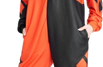 DC Comics Harley Quinn Womens Fleece Onesie with Hood, Fleece Loungewear – Gifts for Her