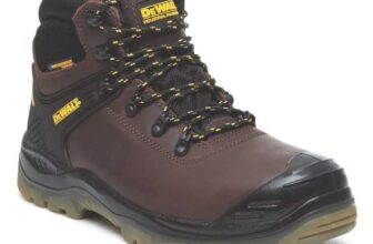 DEWALT Size 7 Brown Waterproof Steel Toe Cap Safety Boots (Free C&C)
