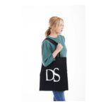 DOUBLE SECOND Black Double Second Tote Bag