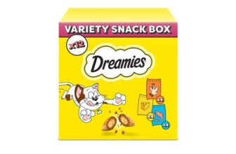 DREAMIES – Cat Treats – 12 X 60g – Multipack Biscuits – Variety Snack Box – 12