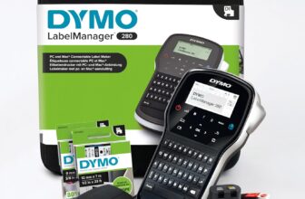 DYMO LabelManager 280 Rechargeable Handheld Label Maker Kit QWERTY Keyboard with 2 Rolls of D1 Labels & Carrying Case