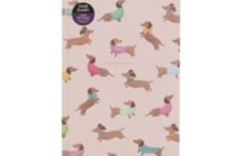 Dachsunds A5 2026 Day to Page Diary
