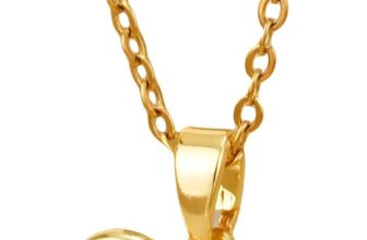 Dainty Gold Heart Necklace for Women, Delicate Heart Pendant with Initial Charm Non Tarnish Long Gold Chain, Elegant Ladies Love Jewelry Gift