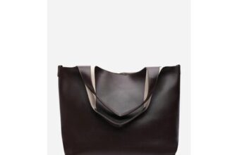 Dark Brown Shoulder Tote Bag