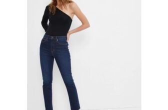 Dark Wash Blue High Waisted Ankle Length Vintage Slim Jeans