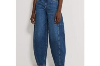Dark Wash High Waisted Balloon Jeans
