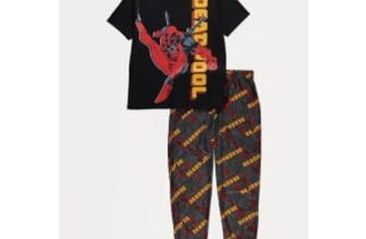 Deadpool Black Short Sleeve Pyjamas