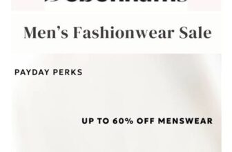 Debenhams Payday Sale – up to 60% off on Menswear