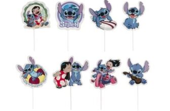 Dekora Lilo and Stitch Cupcake Toppers – 8 Designs, 16 Pcs