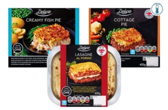 Deluxe Chilled Meals For One – Creamy Fish Pie, Lasagna Al Forno or Cottage Pie All 400g – 2 for £6 Lidl Plus