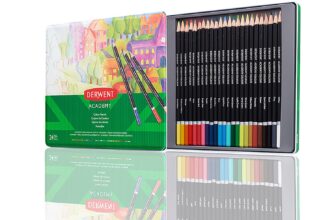 Derwent Academy Colouring Pencils, Set of 24 in Tin Box, Blendable Multicolour Artists Pencils, Ideal for Colouring, Drawing & Illustration, Premium Hobbyist Quality, 2301938