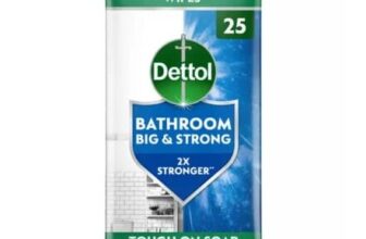 Dettol 25 Big & Strong Bathroom Cleaning Wipes