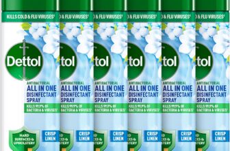 Dettol, Antibacterial Spray, Crisp Linen, 1.8L (300ml x 6pck) Disinfectant, Household Sanitiser, Hard Surfaces, Upholstery cleaner, No Wiping, Kills 99.9 Percent of bacteria