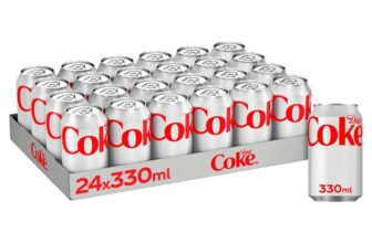 Diet Coke Can Cola, Tray 330 ml (Pack of 24)