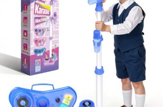 Dislocati Kids Microphone, Toys for 3-12 Year Old Boy Girl Gifts for Kids Birthday Presents Karaoke Machine 2 Microphones Boy Toys Age 3 4 5 6 7 8 9 10 KTV Party