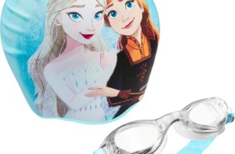 Disney Childrens Swimming Goggles and Swimming Cap Set Anti-Fog UV Protection