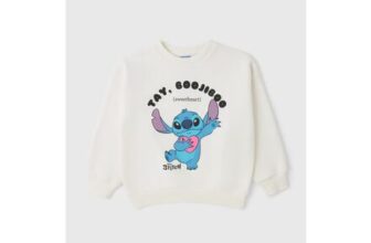 Disney Girls Cream Stitch Sweatshirt (4-13yrs)