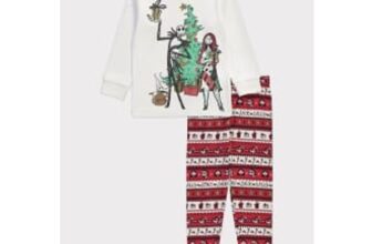 Disney Nightmare before Christmas Red Kids Matching Pyjamas