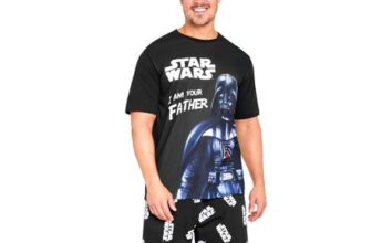 Disney Star Wars Mens Pajama Set Baby Yoda Darth Vader