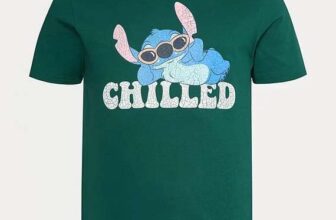 Disney Stitch Chilled Graphic T-Shirt – Size S-3XL – Free C&C