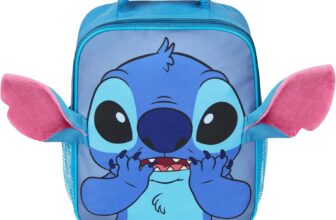 Disney Stitch Girls Backpack for Kids & Toddlers Cute Rucksack Preschool Nursery Bag Zipped Compartment Book Bag Daypack for Travel Days Out Sports