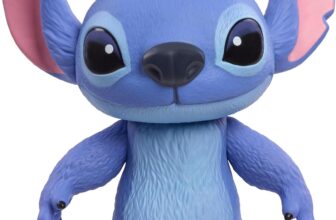 Disney Stitch Live-Action Larger Than Life 35,6 cm Vinyl Figure, Articulated Toy for Play or Display, Poseable Figurine, Inspired by Disneys New Live-Action Lilo & Stitch Movie, Kids Ages 3