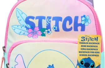 Disney Stitch Mini Backpack for Girls & Toddlers, Cute Small Rucksack, Daypack Nursery Bag for Preschool Lunch Travel Fashion Backpack (Multi Disney Stitch)