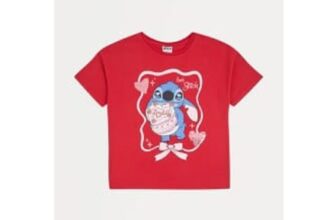 Disney Stitch Red Love Sequin T Shirt