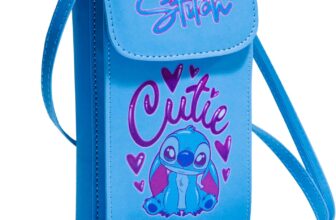 Disney Stitch Shoulder Bag for Phone Crossbody Mobile Phone Bag Wallet Girls Teenagers with Card Slots Stitch Gifts for Girls