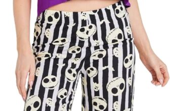 Disney Stitch Womens Pyjamas Set, Cosy Nightwear Long PJs Comfy Loungewear for Adults Teenagers, Stitch Gifts for Women