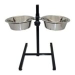 Dog Puppy Food Water Bowl Elevated Pet Dish