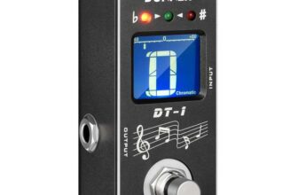 Donner Tuner Pedal, DT-1 Chromatic Guitar Tuner Pedal with Pitch Indicator LCD Display