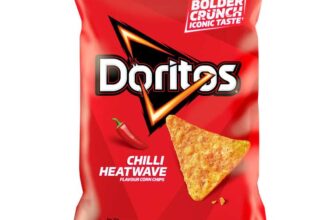 Doritos Chilli Heatwave Tortilla Chips Sharing Bag Crisps 180g £1.35 s&s
