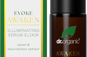 Dr Organic Evoke Awaken Illuminating Serum Elixir, Hydrate Skin, Day Serum for Glowing Complexion, with Neroli & Resurrection Extract, Certified Organic, 30ml