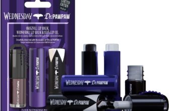 Dr.PAWPAW x Wednesday Original Lip Balm 2 x 4g and Raven Lip 3ml Trio Gift Set, Hydrating Balms with Deep Blackberry Lip Oil, Pawpaw Infused Nourishing Lip Care, Vegan Gift Set