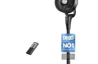 Dreo 20 dB Silent Standing Fan for Bedroom,