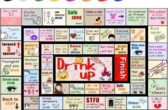 Drinking Games for Adults – Fun Waterproof Board Game for 2-8 Players, Perfect for Couples and Social Parties Adult Drinking Games, Board Games for Parties, Drinking Card Games