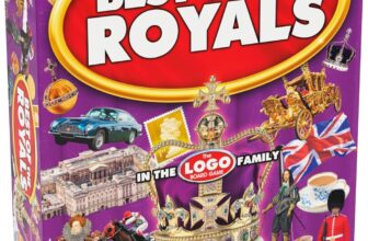 Drumond Park T73561EN Best of the Royals LOGO Board Game, Family Board Games for 2-8 players, Tabletop Game For Adults And Kids Suitable From 12 Years