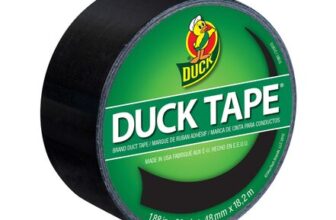 Duck Tape Solid Colours Black / Electric Blue – 48mm X 18.2m