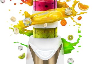 Duronic Mini Blenders BL540 Portable Blender Bottle, Electric Smoothie Maker Juicer, Kitchen Blender, Personal Blender for Protein Shakes, baby food, Milkshake, Juice, UK plug