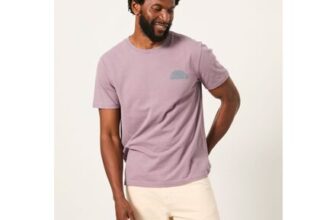 Dusky Purple Lino Graphic Tshirt