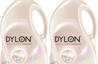Dylon Light and White Detergent (30 WL), Liquid Laundry Detergent for all light-coloured and white clothes pack of 2